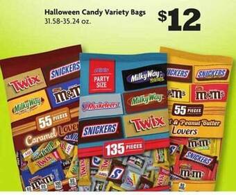 Family Dollar Halloween variety candy bags offer