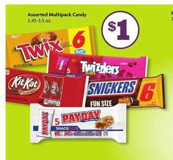 Family Dollar Assorted multipack candy offer