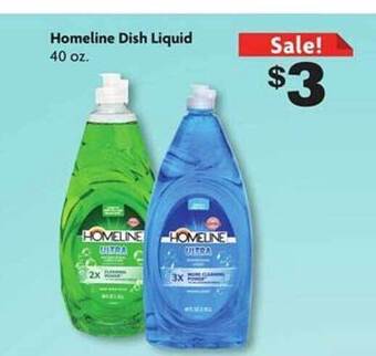 Family Dollar Homeline dish liquid offer