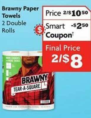Family Dollar Brawny paper towels offer