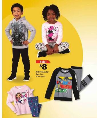Family Dollar Kids' character sets offer