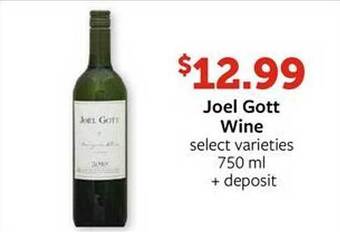 Fareway Joel gott wine offer