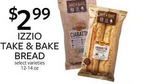 Fareway Izzio take & bake bread offer