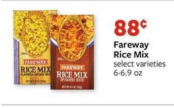Fareway Fareway rice mix offer