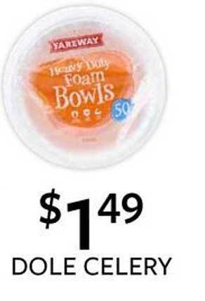 Fareway Dole celery offer