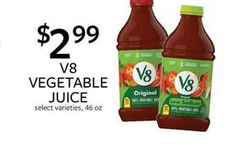 Fareway V8 vegetable juice offer
