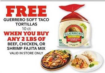 Fareway Guerrero soft taco tortillas offer
