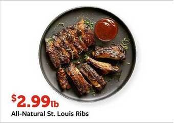 Fareway All-natural st. louis ribs offer