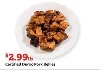 Fareway Certified duroc pork bellies offer