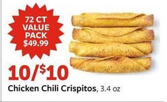 Fareway Chicken chili crispitos offer