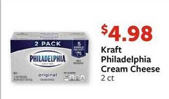 Fareway Kraft philadelphia cream cheese offer