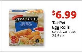 Fareway Tai-pei egg rolls offer