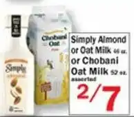 Food Bazaar Simply Almond or Oat Milk offer