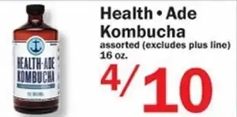 Food Bazaar Health Ade Kombucha 16 oz offer