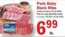 Food Bazaar Pork Baby Back Ribs offer