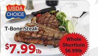 Fareway T-bone steak offer
