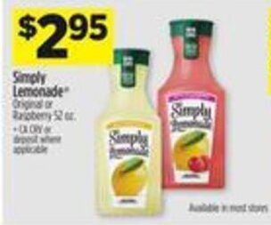 Dollar General Simply Lemonade offer
