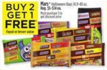Dollar General Mars' Halloween Bags offer