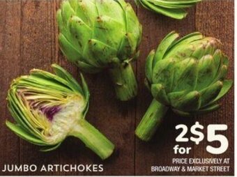 Albertsons Jumbo Artichokes offer