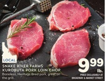 Albertsons Snake River Farms Kurobuta Pork Loin Chop offer