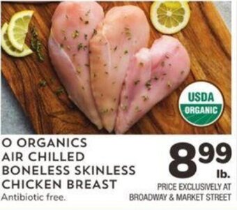 Albertsons O Organics Air Chilled Boneless Skinless Chicken Breast offer