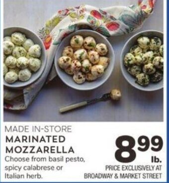 Albertsons Marinated Mozzarella offer