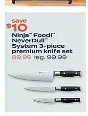 City Market Ninja foodi neverdull system 3-piece premium knife set offer