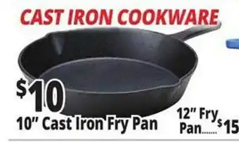 Ocean State Job Lot Cast iron cookware fry pan offer