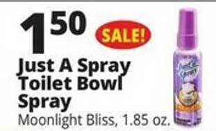 Ocean State Job Lot Just a spray toilet bowl spray offer