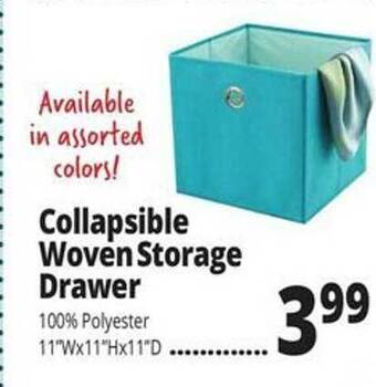 Ocean State Job Lot Collapsible woven storage drawer offer