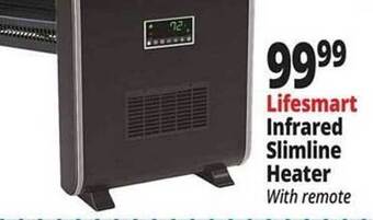 Ocean State Job Lot Lifesmart infrared slimline heater offer