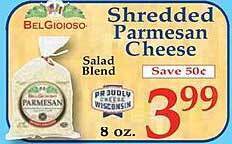 Market Basket Shredded parmesan cheese offer