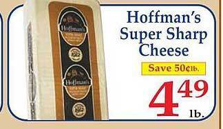Market Basket Hoffman's super sharp cheese offer