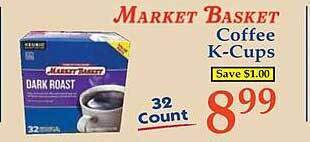 Market Basket Coffee k-cups offer