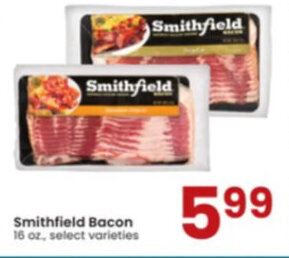 Albertsons Smithfield Bacon 16 oz. offer