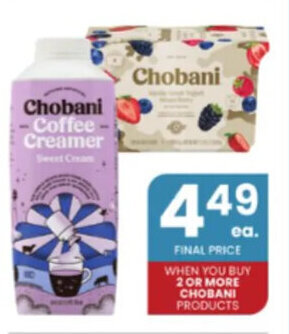 Albertsons Chobani Products offer