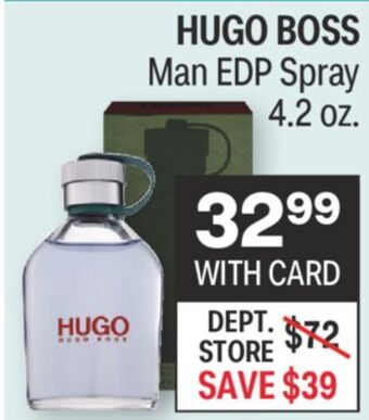 CVS Hugo boss man edp spray 4.2 oz. offer