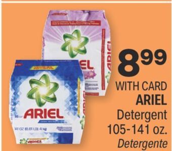 CVS Ariel detergent 105-141 oz. offer