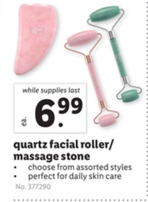Lidl Quartz facial roller/massage stone offer