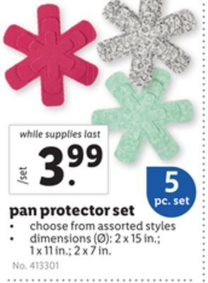 Lidl Pan protector set offer