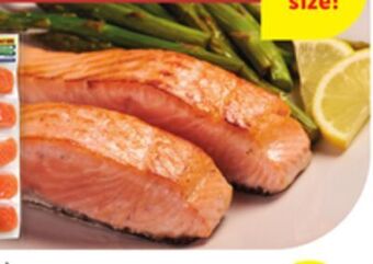 Lidl Frozen atlantic salmon skin on family size offer