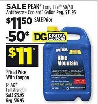 Dollar General Peak long life offer