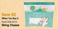 Maceys String cheese offer