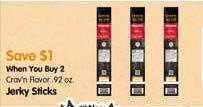 Maceys Crav'n flavor jerky sticks offer
