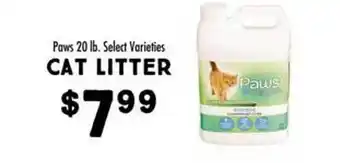 Maceys Cat litter paws offer