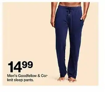 Target Men's goodfellow & co knit sleep pants offer