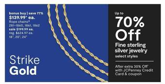 JC Penney Rope chains offer