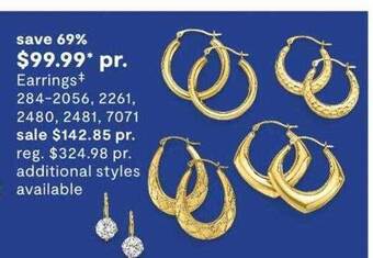 JC Penney Earrings offer
