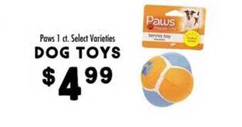 Maceys Paws dog toys offer