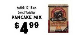 Maceys Kodiak pancake mix offer